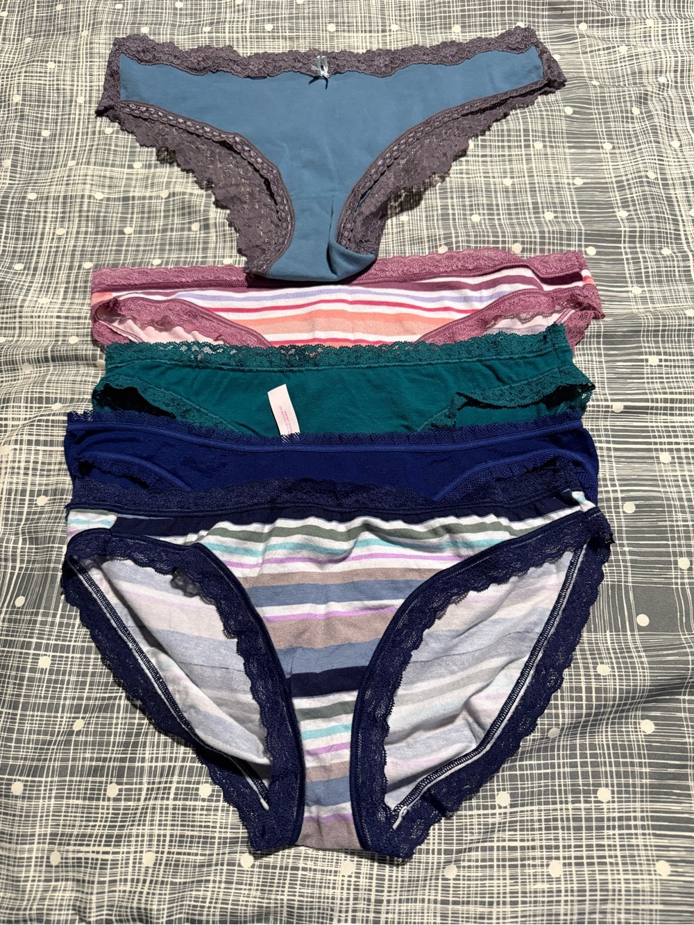 Large' Victoria Secret Bikini Briefs - Multi Color 5 in total